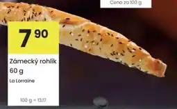 Kubík potraviny La Lorraine zámecký rohlík nabídka