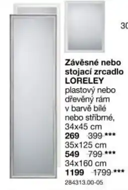 Sconto Loreley závěsné nebo stojací zrcadlo nabídka