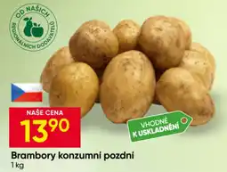 Hruška Brambory konzumní pozdní nabídka