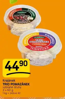 Flop Krajánek trio pomazáněk nabídka