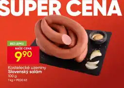 Hruška Kostelecké uzeniny Slovenský salám nabídka
