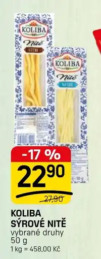 Flop Koliba sýrové nitě nabídka