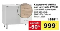 Sconto Lynne koupelnová skříňka pod umyvadlo nabídka