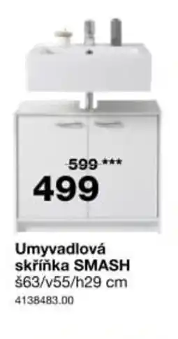 Sconto SMASH umyvadlová skříňka nabídka