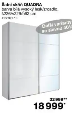 Sconto Quadra šatní skříň nabídka