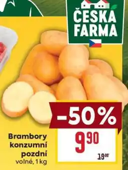 Billa Brambory konzumní pozdní nabídka