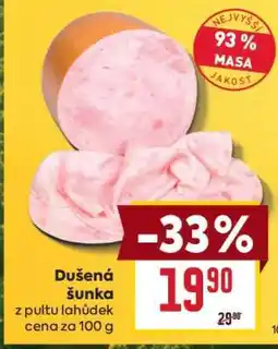 Billa Dušená šunka nabídka