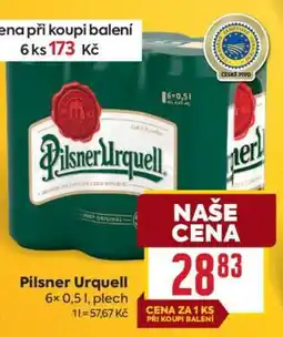 Billa Pilsner Urquell nabídka