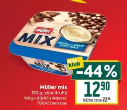 Billa Müller Mix nabídka