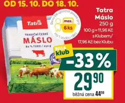Billa Tatra Máslo nabídka