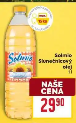 Billa Solmio Slunečnicový olej nabídka