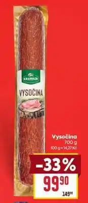 Billa Vysočina nabídka