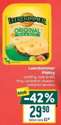 Billa Leerdammer plátky nabídka