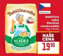 Billa Babiččina volba Pšeničná mouka světlá nabídka