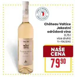 Billa Château Valtice jakostní odrůdová vína nabídka