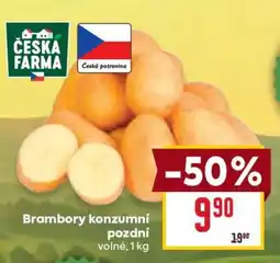 Billa Brambory konzumní pozdní nabídka