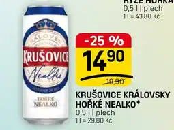 Flop Krušovice královský hořké nealko nabídka