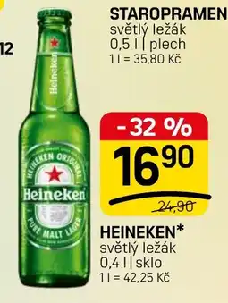 Flop Heineken světlý ležák nabídka