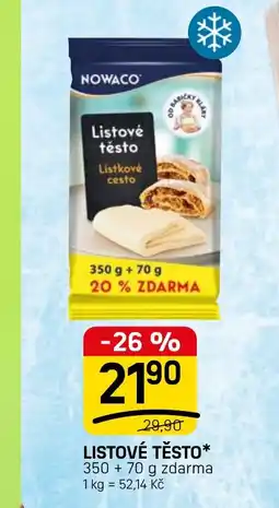 Flop Nowaco listové těsto nabídka