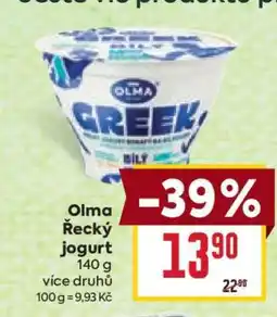 Billa Olma Řecký jogurt nabídka
