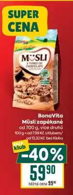 Billa BonaVita Müsli zapékané nabídka