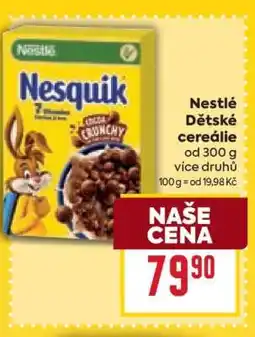Billa Nestlé Dětské cereálie nabídka
