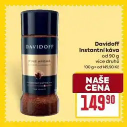 Billa Davidoff instantní káva nabídka