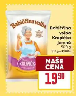 Billa Babiččina volba Krupička jemná nabídka