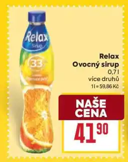 Billa Relax Ovocný sirup nabídka