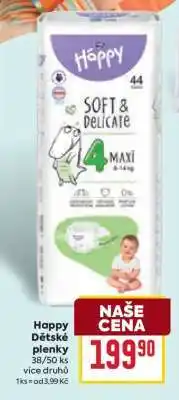 Billa Háppy Dětské plenky nabídka