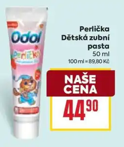 Billa Perlička Dětská zubní pasta nabídka