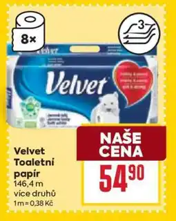 Billa Velvet Toaletní papír nabídka