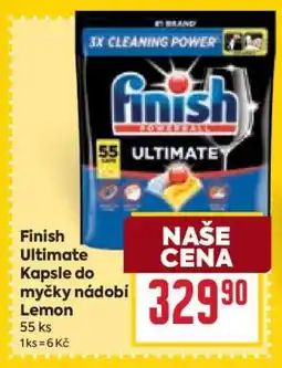 Billa Finish Ultimate kapsle do myčky nádobí Lemon nabídka
