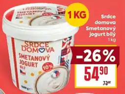 Billa Srdce domova Smetanový jogurt bílý nabídka
