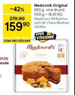 Tesco MEDOVNÍK ORIGINAL nabídka