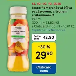 Tesco Tesco Pomerančová šťáva se zázvorem, citronem a vitaminem C nabídka