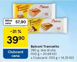 Tesco Balconi Trancetto nabídka