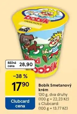 Tesco BOBÍK - smetanový krém nabídka