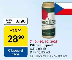 Tesco Pilsner Urquell nabídka