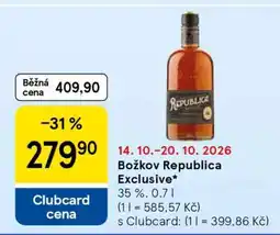Tesco Božkov Republica Exclusive nabídka