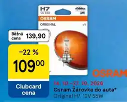 Tesco Osram Žárovka do auta nabídka