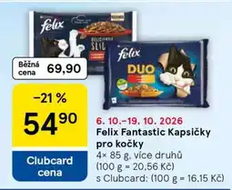 Tesco Felix Fantastic Kapsičky pro kočky nabídka