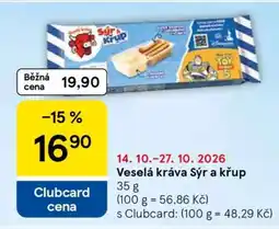 Tesco Veselá kráva Sýr a Křup nabídka