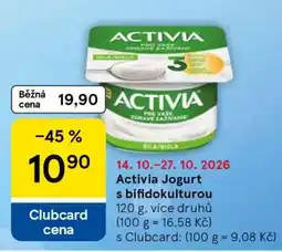 Tesco Activia Jogurt s bifidokulturou nabídka