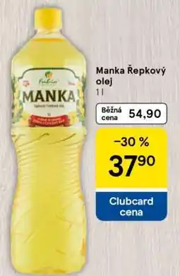 Tesco Manka Řepkový olej nabídka