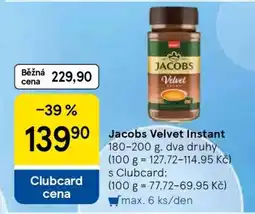 Tesco Jacobs Velvet Instant nabídka