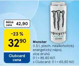 Tesco Monster nabídka