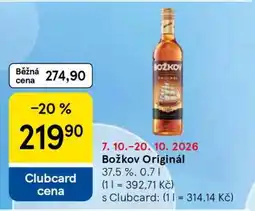 Tesco Božkov Originál nabídka