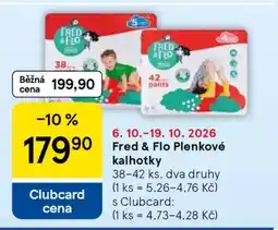 Tesco Fred & Flo Plenkové kalhotky nabídka