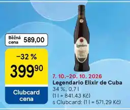 Tesco Legendario Elixir de Cuba nabídka